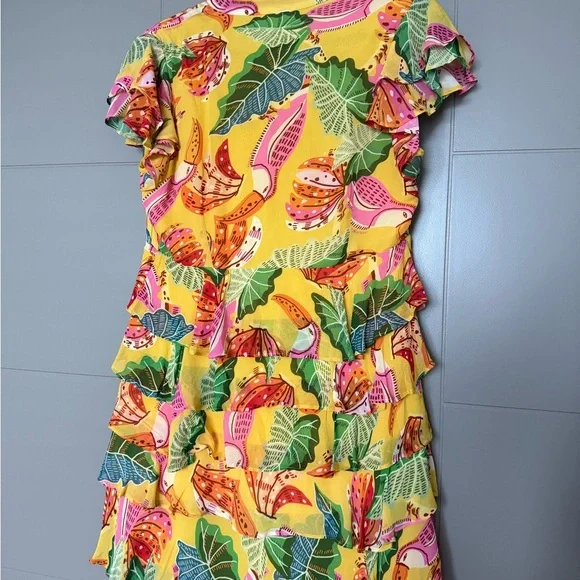 FARM Rio Yellow Tropical Mini Dress - Picture 7 of 10